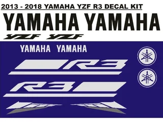 2013 &#43; Yamaha YZF R3 decals stickers kits