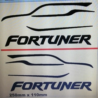 Toyota Fortuner stickers decals vinyl cut graphics