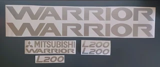 Mitsubishi L200 Warrior stickers decals graphics