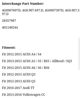 Audi Q3 Q5 TT S Line LED DRL HID ballast control module - 4G0907697D