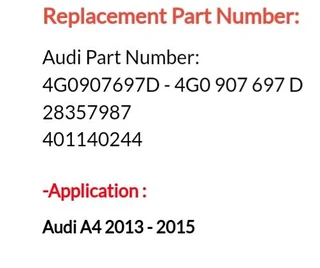 Audi Q5 Q3 TT A /S line LED DRL control ballast module - 4G0907697D