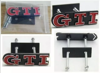 VW GTI front bolt on grille badges emblems
