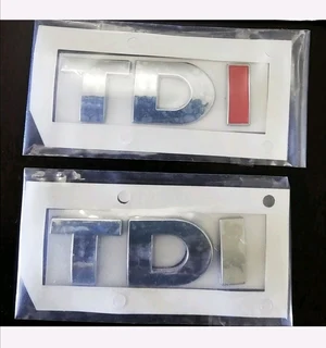 VW TDI bolt on grille badges emblems