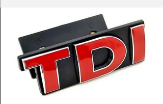 VW TDI bolt on grille badges emblems