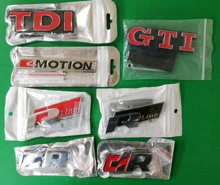 VW TDI bolt on grille badges emblems