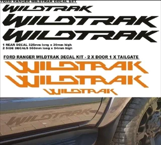 Ford Ranger Wildtrak stickers decals sets