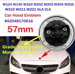 Mercedes 75mm Wheel centre caps badegs