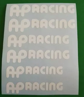 Set of AP Racing brake caliper stickers decals