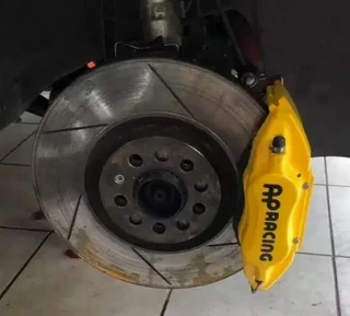 Set of AP Racing brake caliper stickers decals