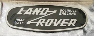 Land Rover Defender front grille heritage badge