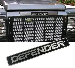 Land Rover DEFENDER aluminum embossed bonnet badge