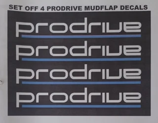 Subaru Prodrive mudflap stickers decals