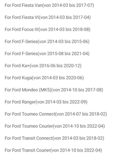 Ford Ecosport tyre pressure sensors / valves