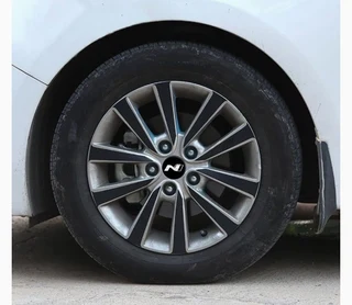 Hyundai N Line wheel rim stickers badges