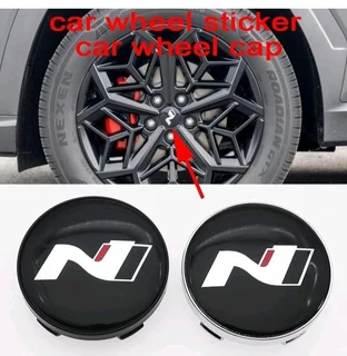Hyundai N Line wheel rim stickers badges
