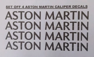 Aston Martin brake caliper decals stickers sets