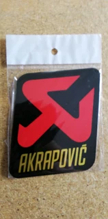 Akrapovic aluminium heat resistant badges plates