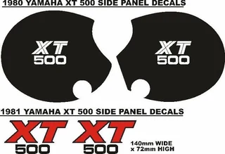 1981 Yamaha XT 500 decals stickers sets