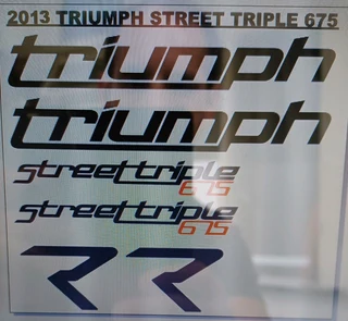 2013 Triumph Street Triple 675 decals sticker sets