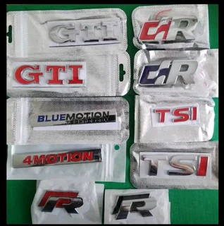 VW TDI badges emblems stickers