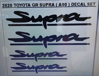 Toyota Supra brake caliper stickers decals