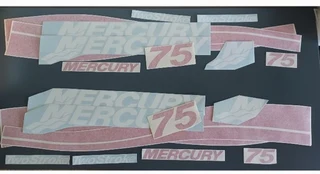 Mercury 115 Outbound motor cowl stickers decals