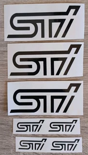 Subaru STI / Brembo brake caliper stickers decals sets