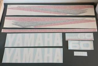Yamaha 60 two stroke outbound motor stickers decals kits