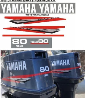 Yamaha 60 two stroke outbound motor stickers decals kits
