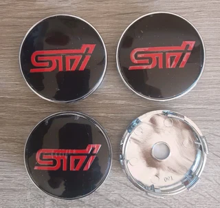 Subaru 60mm wheel centre caps badges emblems