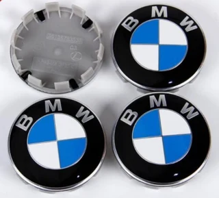 BMW 60mm wheel centre caps badges