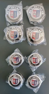 60mm BMW wheel centre caps badges