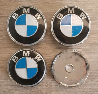 BMW 60mm wheel centre caps badges