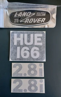 Land Rover Defender lower wing decals vinyl stickers