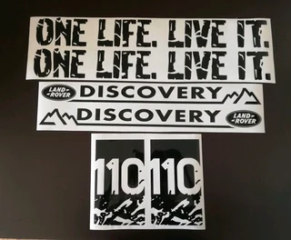 Land Rover Defender lower Front wing stickers decals