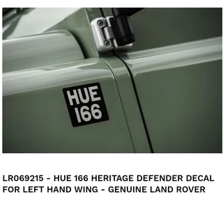 Defender Land Rover lower wing decals stickers