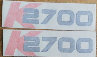 Pair off KIA K2700 door stickers / vinyl cut decals