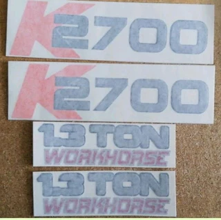 Pair off KIA K2700 door stickers / vinyl cut decals