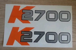 Pair off KIA K2700 door stickers / vinyl cut decals