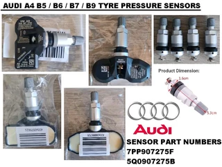Audi A4 Tyre pressure sensors / TPMS