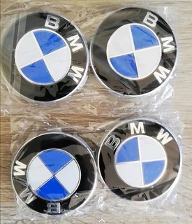 BMW aluminum curved rim badges stickers