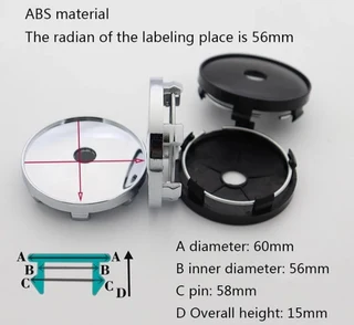 Flat Arbarth wheel rim centre caps badges emblems