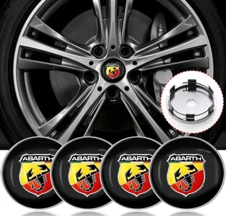 Flat Arbarth wheel rim centre caps badges emblems