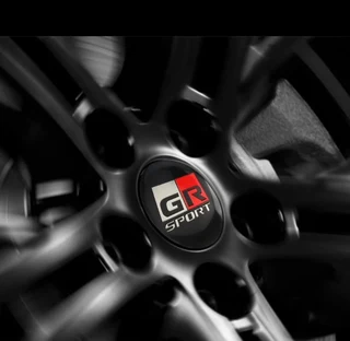 Toyota Gazoo metal bolt on grill badges