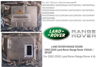 2002 - 06 Land Rover / Range Rover Xenon Ballast module