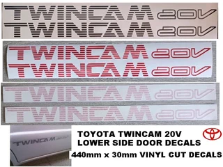 Toyota Twincam 20V decals stickers / vinyl graphics