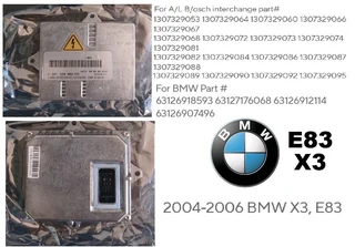 BMW X3 E83 Headlight Xenon Ballast module