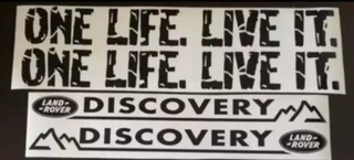 Pair off ONE LIFE. LIVE IT. decals stickers / vinyl graphics