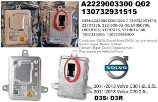 Volvo C30 & C70 ( T5 ) Headlight Xenon Ballast Module