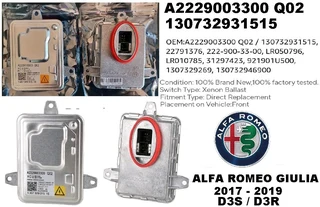 2017 Alfa Giulia Headlight Xenon ballast control module